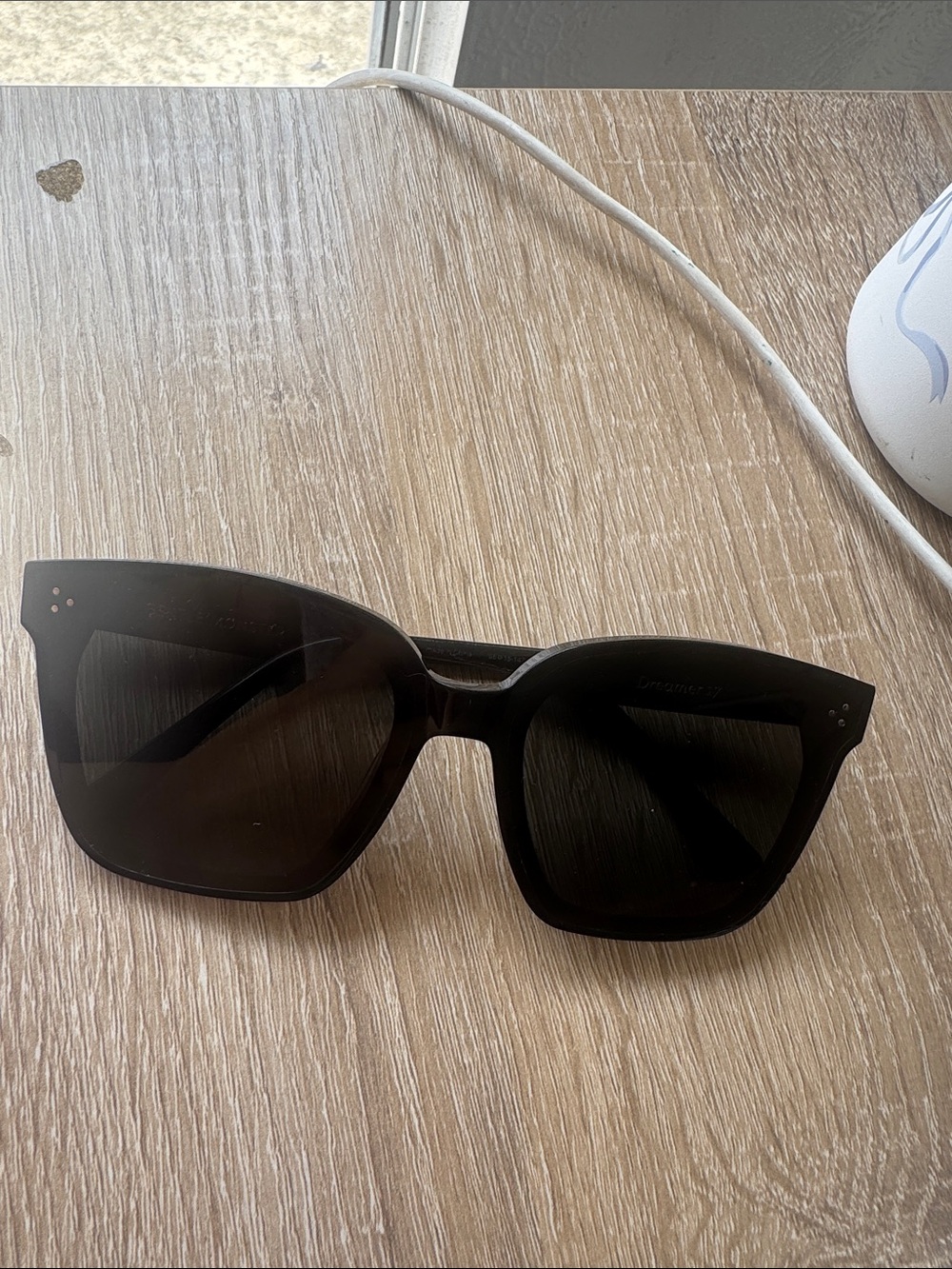 GENTLE MONSTER Oversized Black Square Sunglasses